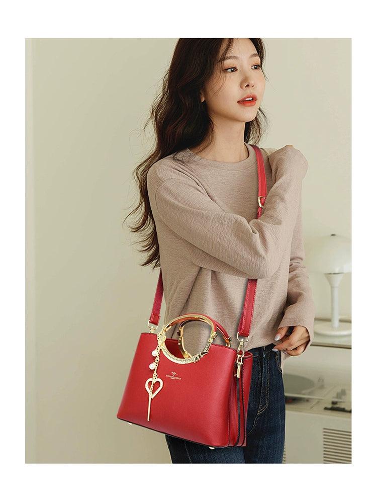 Fashion Shoulder Large Capacity Genuine Leather Ladies Bag - So Real Fashion