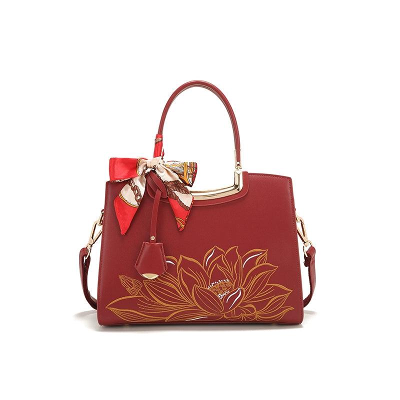 Classy Sentong Qin Elegant Middle-Aged Women's Handbag - So Real Fashion