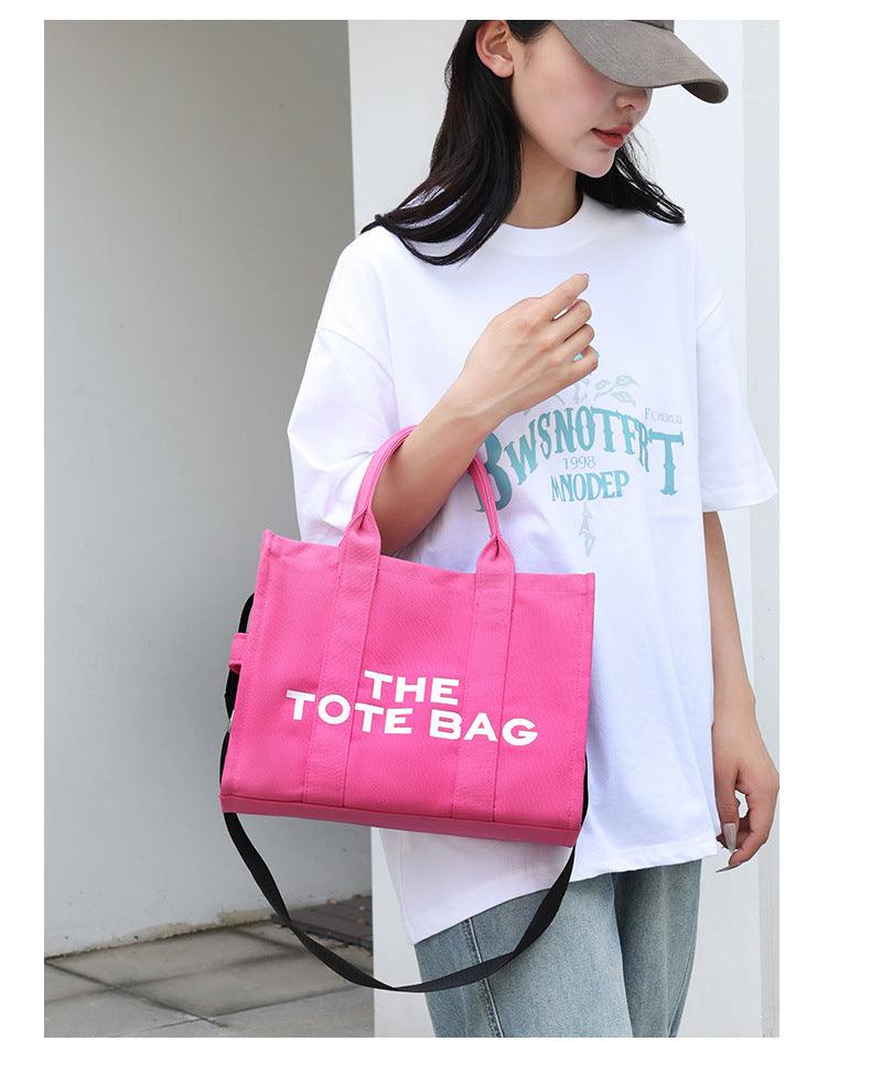 The Woven Medium Tote Bag Canvas Tote Bag Waterproof Nylon Multi Pocket Shoulder Bags - So Real Fashion