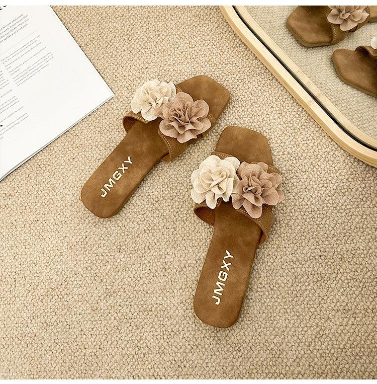 Mary Jane Flats Niche Style Casual Beach Slippers - So Real Fashion