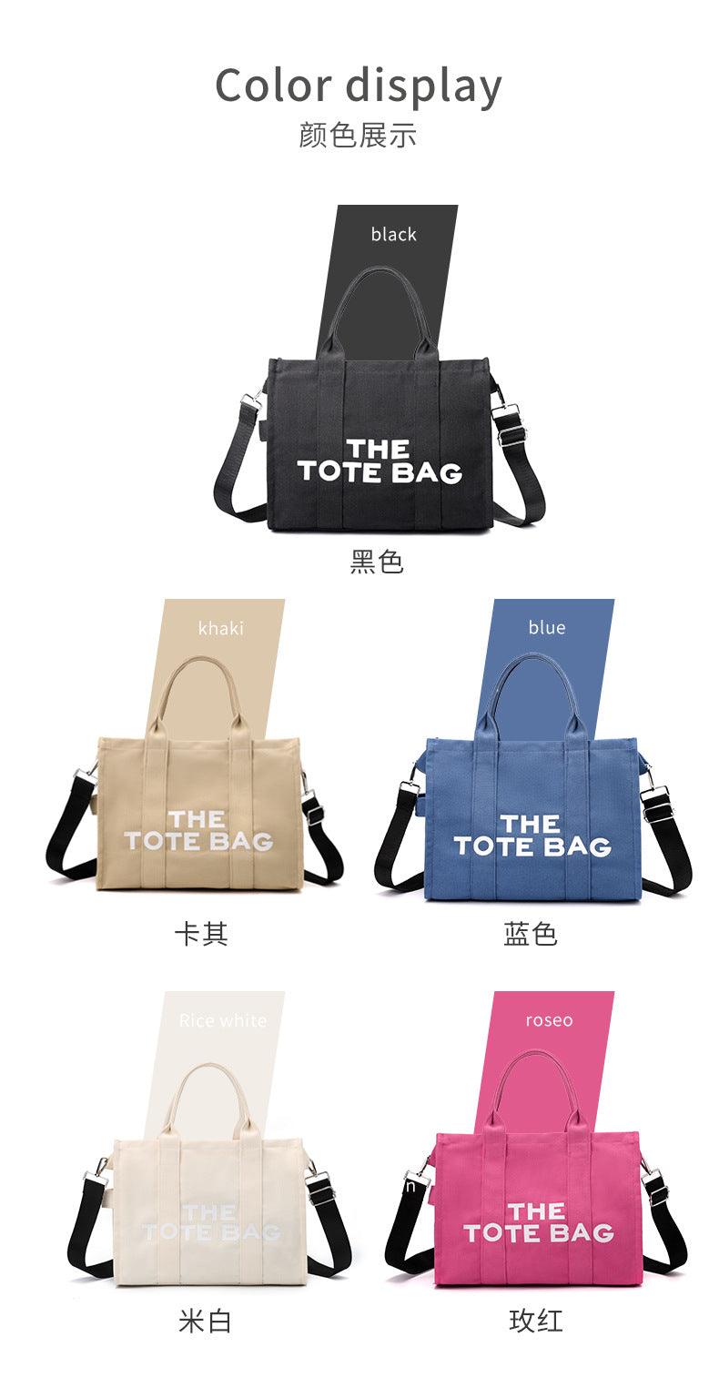 The Woven Medium Tote Bag Canvas Tote Bag Waterproof Nylon Multi Pocket Shoulder Bags - So Real Fashion