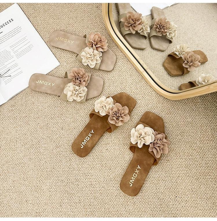 Mary Jane Flats Niche Style Casual Beach Slippers - So Real Fashion