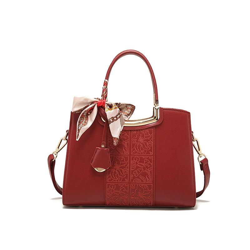 Classy Sentong Qin Elegant Middle-Aged Women's Handbag - So Real Fashion