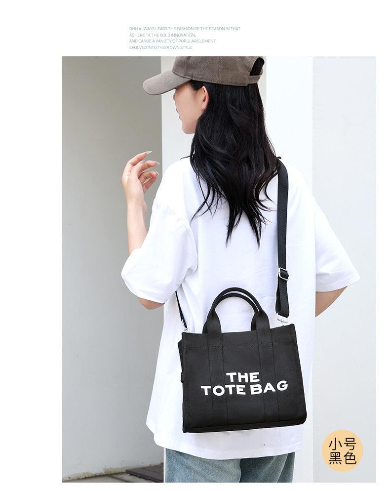 The Woven Medium Tote Bag Canvas Tote Bag Waterproof Nylon Multi Pocket Shoulder Bags - So Real Fashion