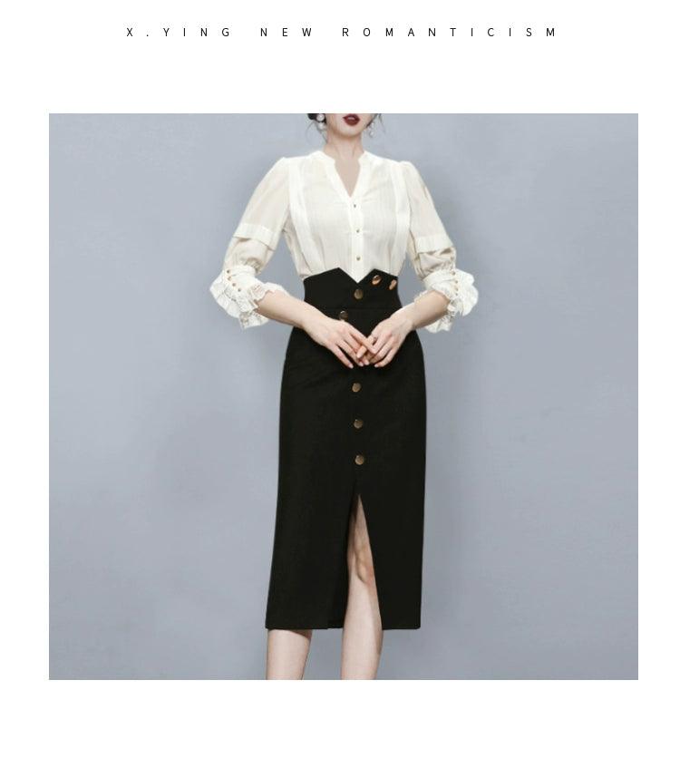 Classy Western Style Fashion Professional Suit Skirt Female 2024 Spring New Arrival Elegant Fashion Commuter Ol Women's Clothing Two-piece Set - So Real Fashion