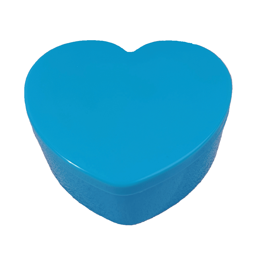 Clamshell Heart Student Small Items Barrettes Storage Box - So Real Fashion