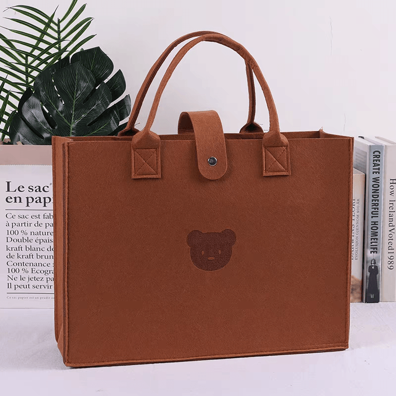 Felt Bag Work Handbag New Arrival Classy Fashion Computer Bag Student Handbag Lunch Box Lunch Box Bag - So Real Fashion