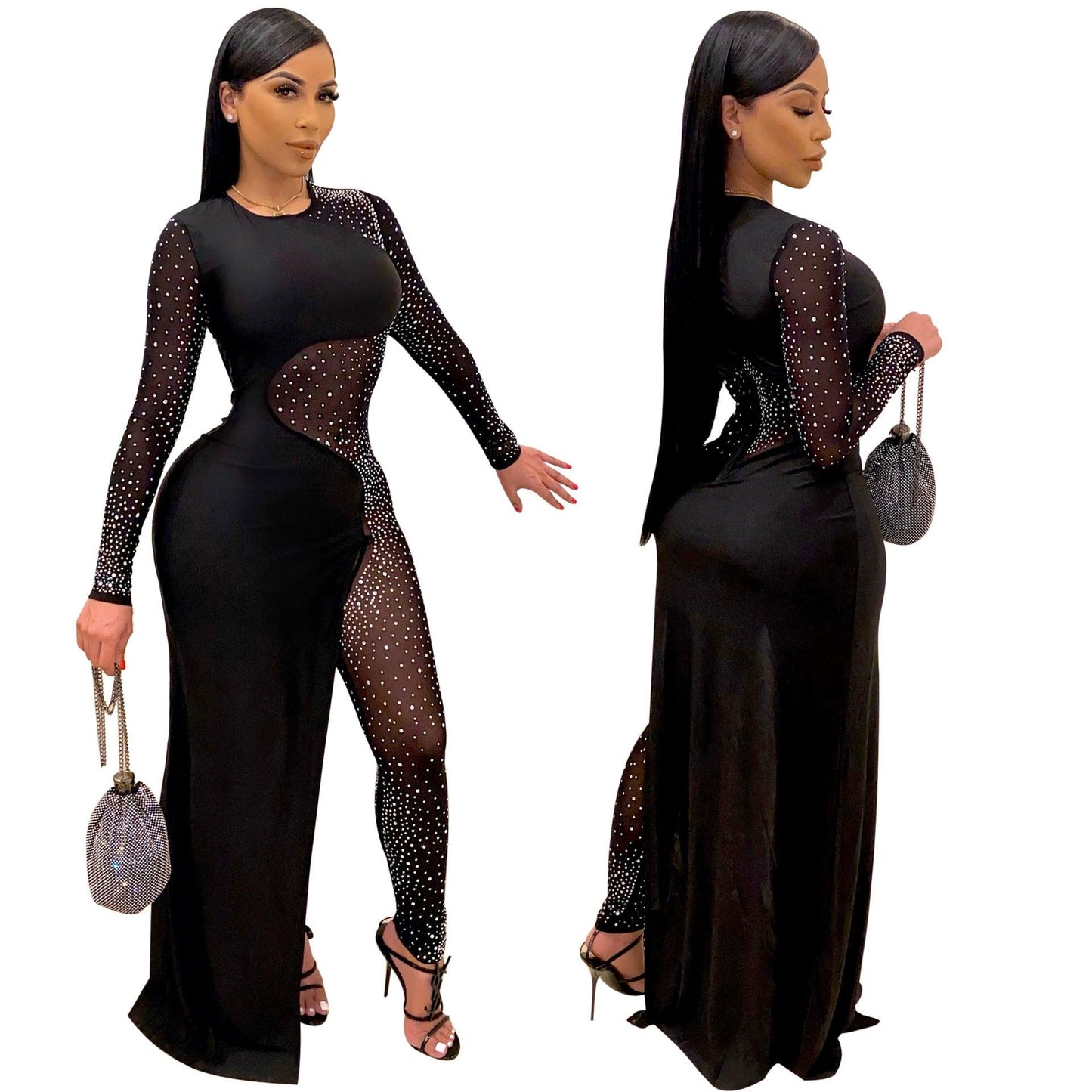 European and American WOMEN'S Long-sleeve Jumpsuit Ladies - So Real Fashion