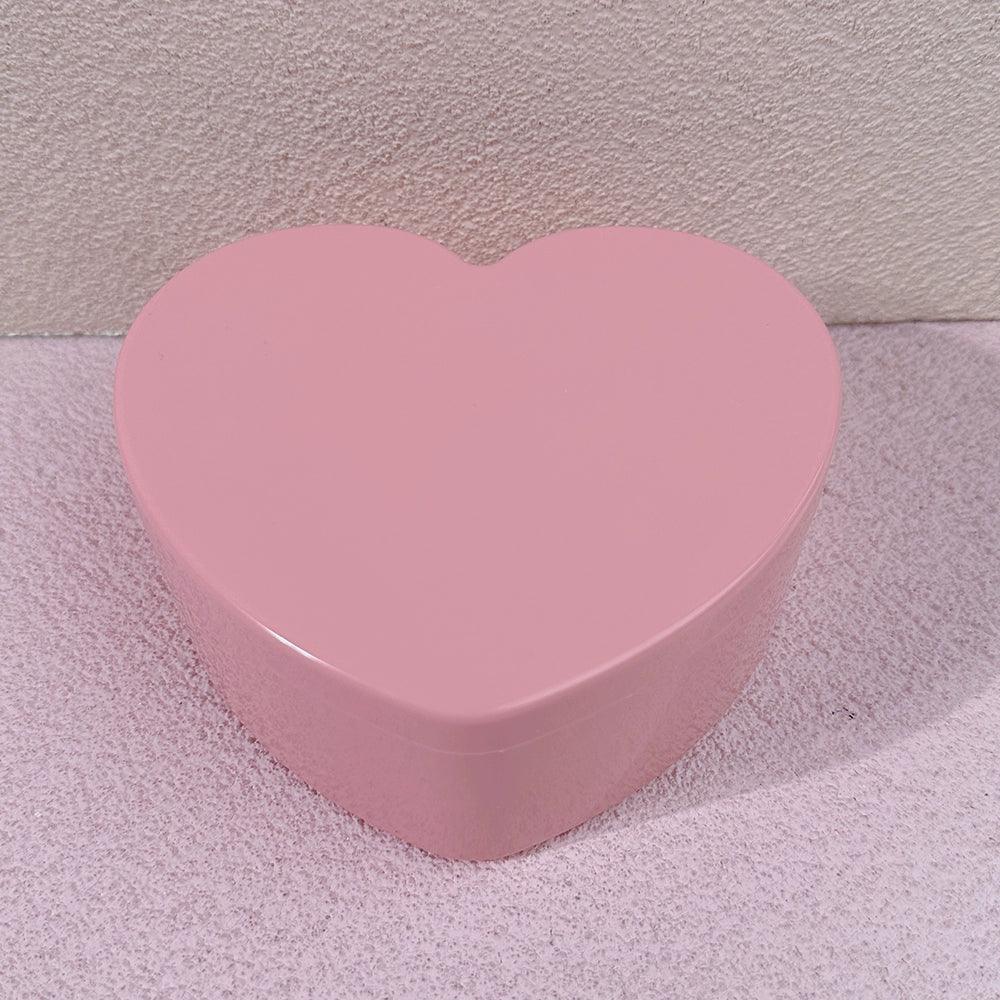 Clamshell Heart Student Small Items Barrettes Storage Box - So Real Fashion