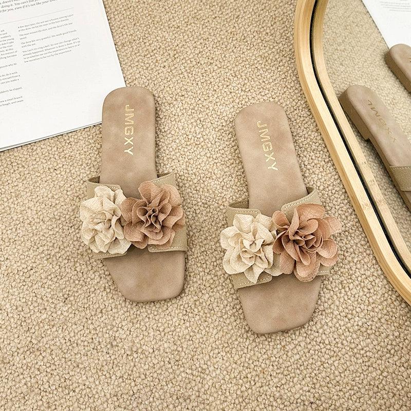 Mary Jane Flats Niche Style Casual Beach Slippers - So Real Fashion