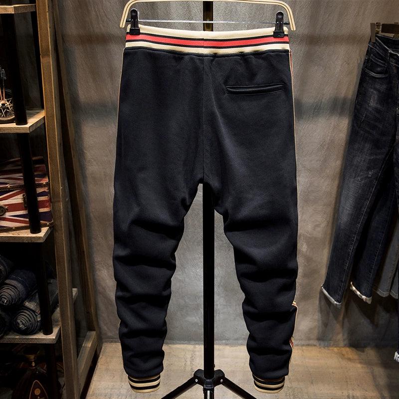 Loose Elastic Wool Exercise Ankle-Tied Casual Long Pants Men - So Real Fashion