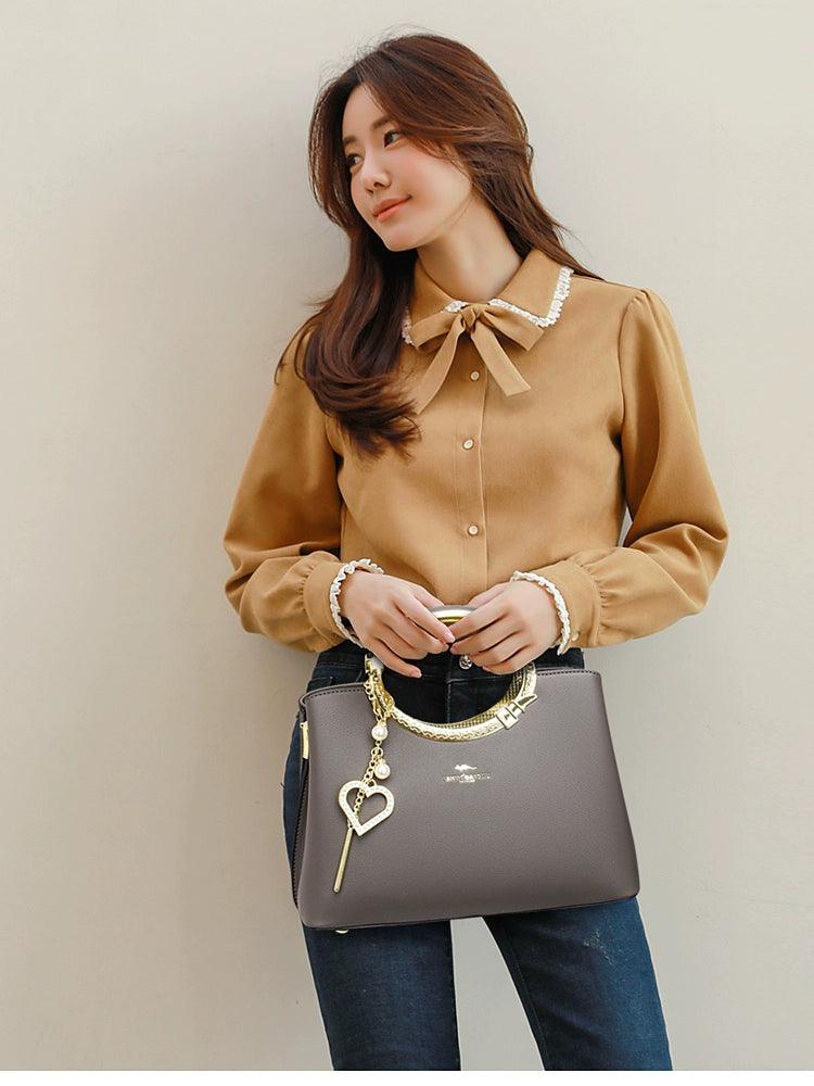 Fashion Shoulder Large Capacity Genuine Leather Ladies Bag - So Real Fashion