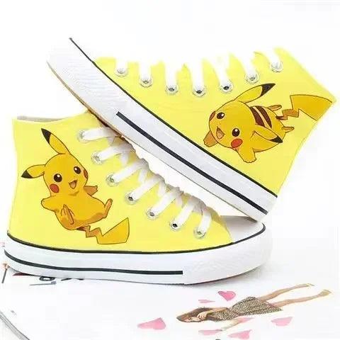 Pikachu HighTop Sneakers Cute Comfy Casual Style - So Real Fashion