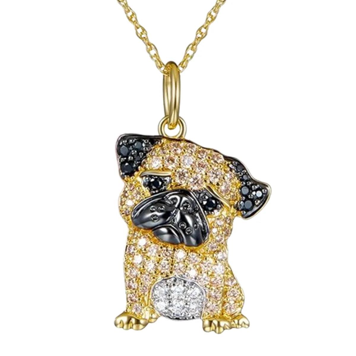 Exquisite and Cute Schnauzer Dog Pendant Necklace for Women Elegant Pet Puppy Jewelry Animal Accessories Dog Lovers Gift - So Real Fashion