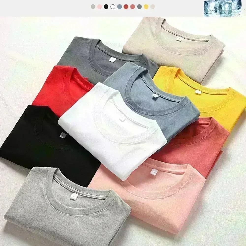 Women's Summer Graphic Print Y2k T-shirt Man Woman Short Sleeved Luxury Tees Clothing Loose Pure Cotton Soft Tops Fashion - So Real Fashion