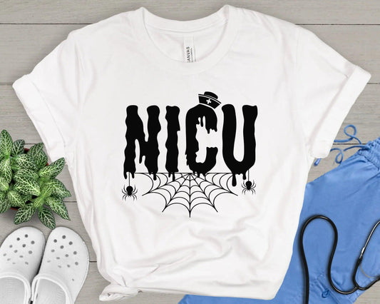 Nicu Halloween T Shirt Nurse Nurses Holiday S - So Real Fashion