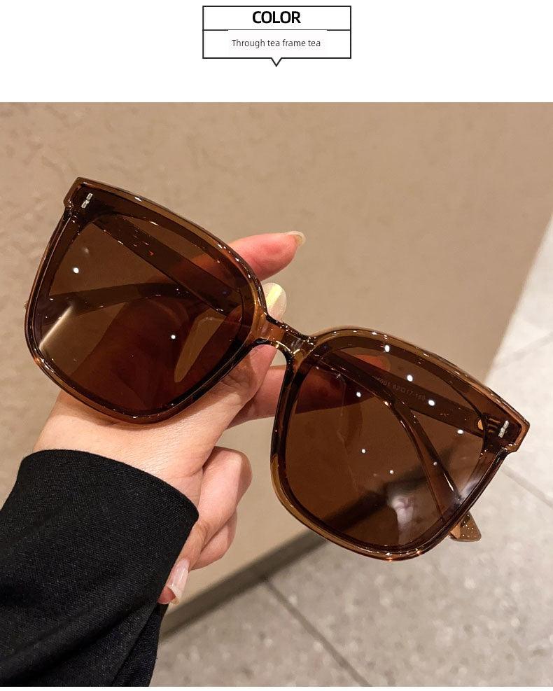 Big Face Women's Fancy Ins Slim Looking Summer Sunglasses - So Real Fashion