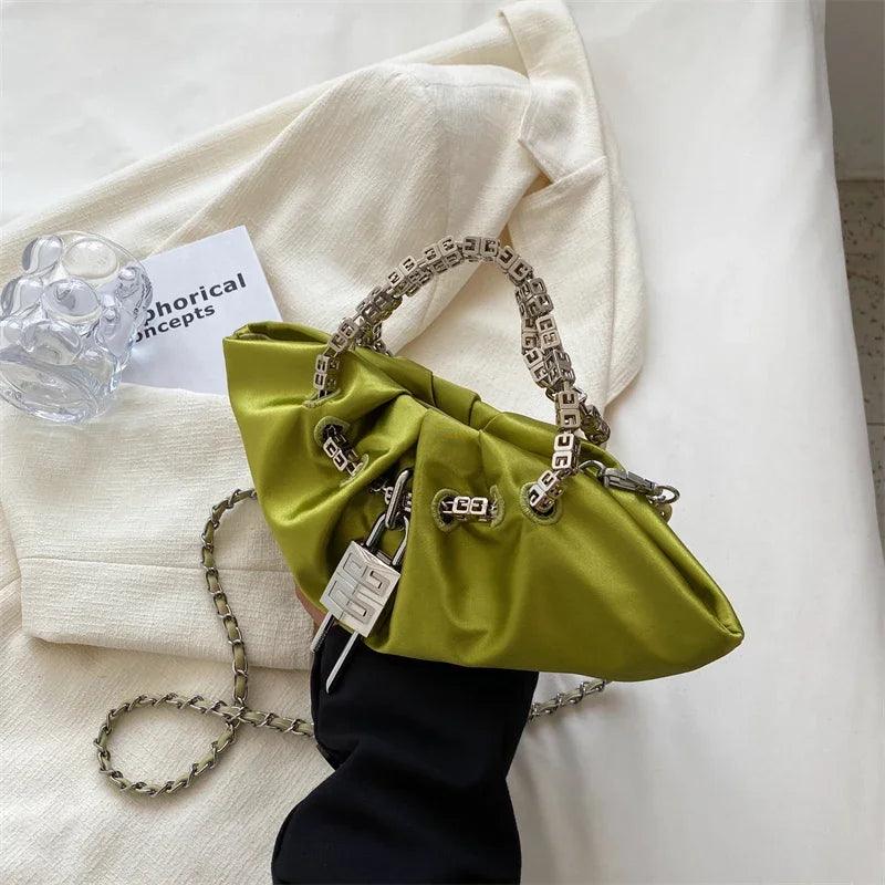 Light Luxury Design Shoulder Crossbody Bag Women Casual Chain Handbag and Purses New Trendy Clutches Ladys Messenger Bag Hobos - So Real Fashion