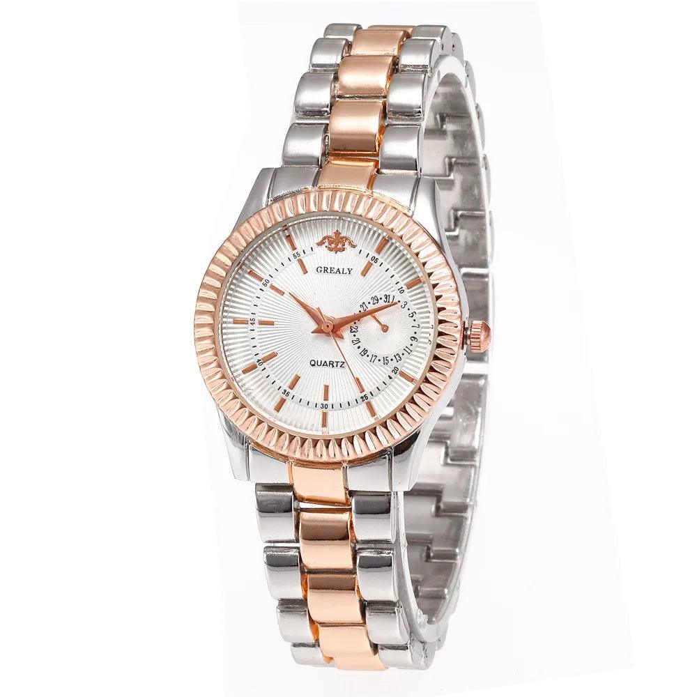 New Fashion Women Watches Ladies Steel Bracelet Wristwatch Lovers Watch Men Women Casual Quartz Watch Relogio Feminino Men Watch - So Real Fashion