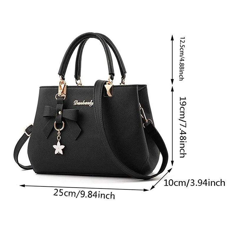 Women Handbag Patchwork Shoulder Messenger Office Work PU Leather Female Bag Ladies Luxury Handbag Fashion Elegant Shoulder Bag - So Real Fashion