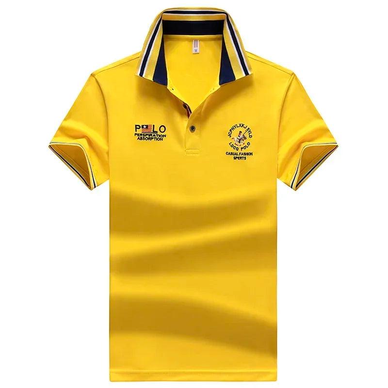 Men`s Summer Jersey Golf Shirts Performance Moisture Wicking Mens Embroidery Polo Shirt Fashion Dry Fit Short Sleeve Polo Hombre - So Real Fashion