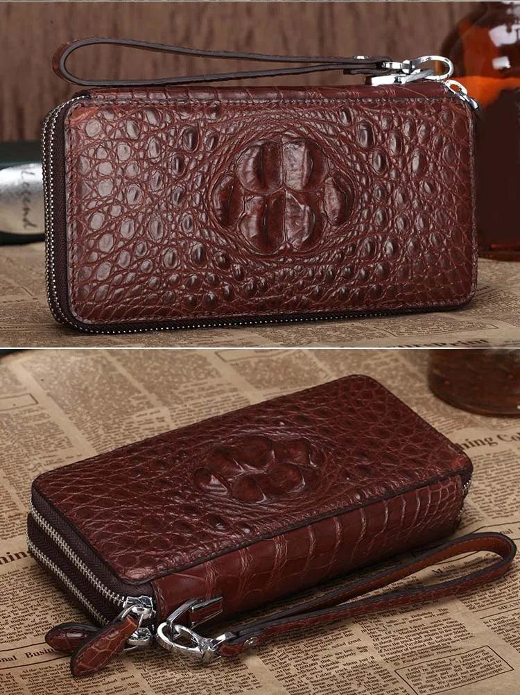 Men's bag Long zipper wallet double-sided large capacity - So Real Fashion