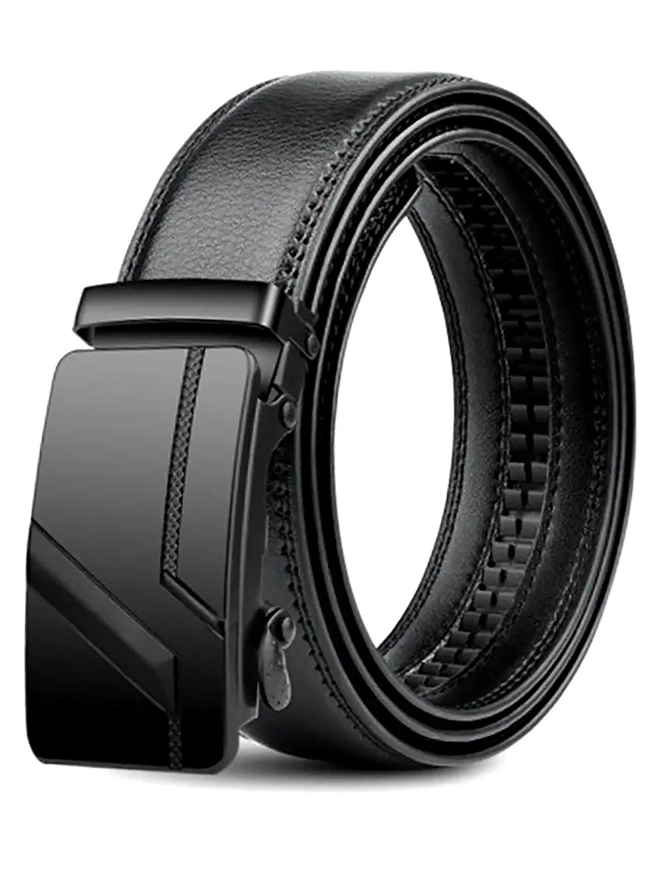 Men's High-Quality Belt Luxury Belt, Black Men's Automatic Buckle Jeans Men's Belt Suit Belt - So Real Fashion