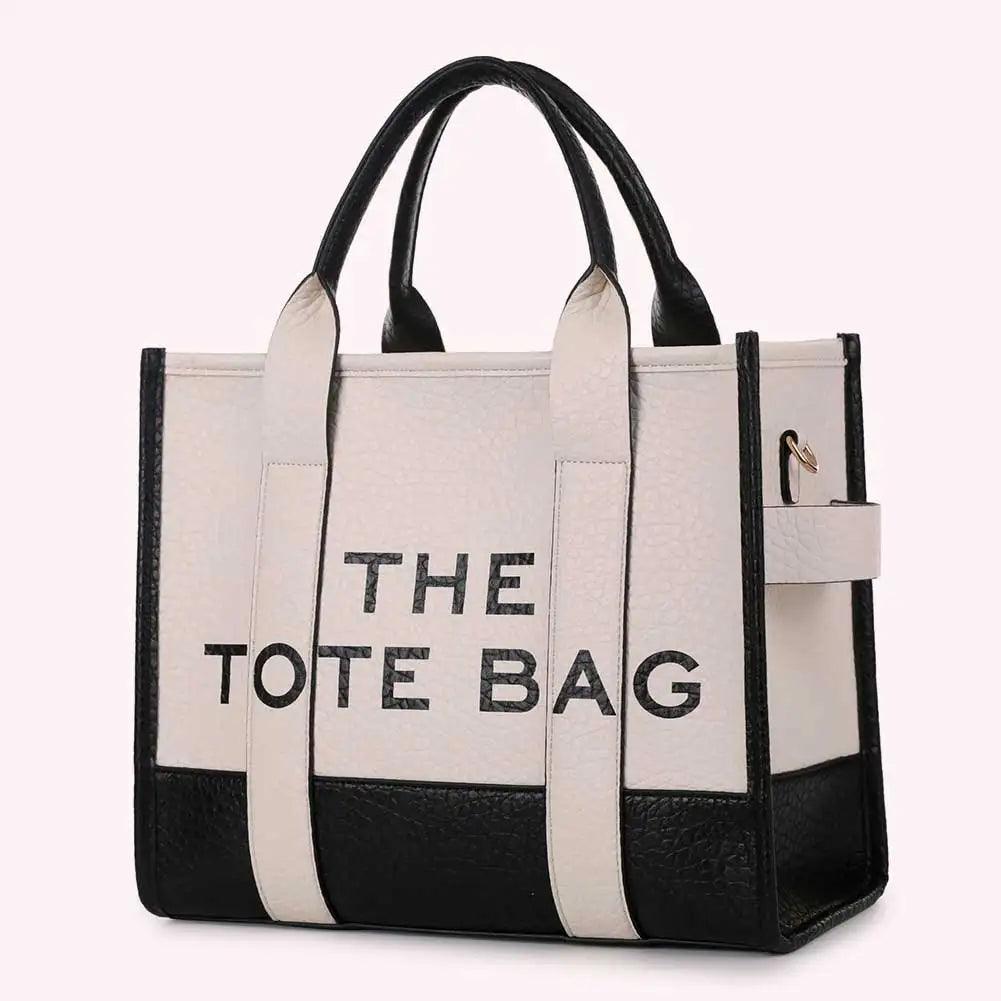 The Tote Bags Luxury Designer Bag Tote Women Handbags Letter Shoulder Bags Fashion Top-Handle Bags PU Leather Crossbody Bags - So Real Fashion