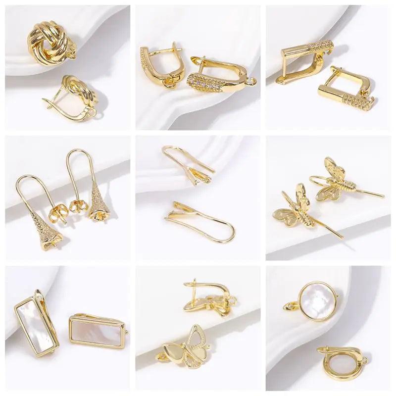 18K Gold Plated Brass Bamboo/Butterfly OT Clasps Toggle Clasps Jewelry Connector For DIY Making Necklace Bracelet Supplies - So Real Fashion