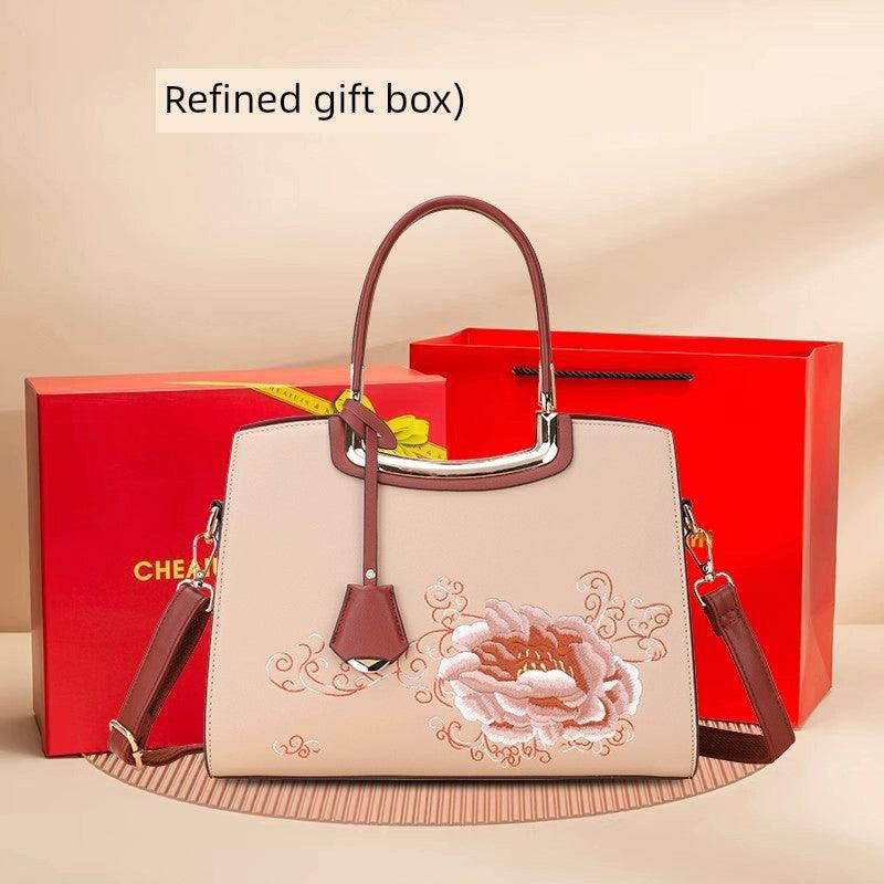 Classy Sentong Qin Elegant Middle-Aged Women's Handbag - So Real Fashion