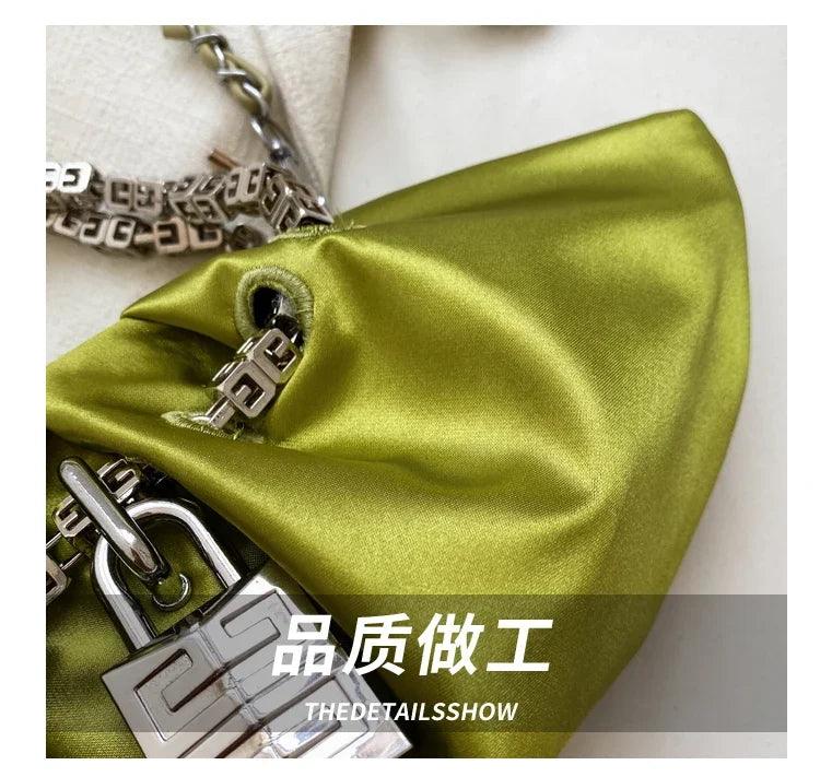 Light Luxury Design Shoulder Crossbody Bag Women Casual Chain Handbag and Purses New Trendy Clutches Ladys Messenger Bag Hobos - So Real Fashion