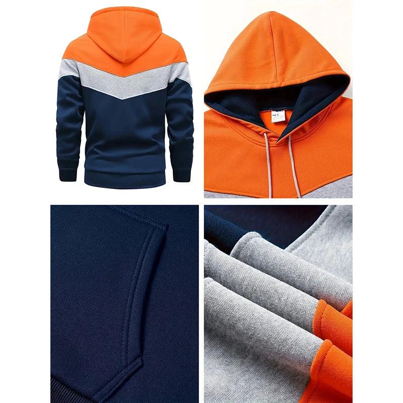 Men's Clothing Casual Sweatshirt Suit Sweatshirts for Men Daily Tricolor Hoodies Hot High Quality 2024 Sports Tracksuit Jogging - So Real Fashion