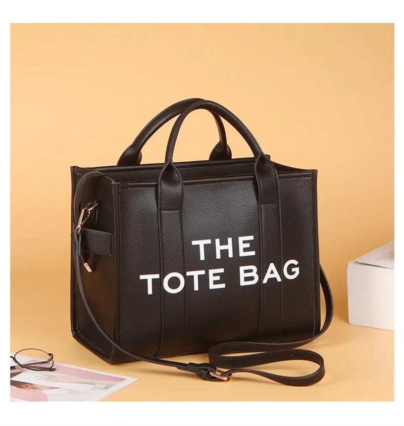 Tote Bag For Women PU Leather Handbag Personality Large Capacity Underarm Shoulder Bags Designer Bag Fashion Crossbody Bag 2024 - So Real Fashion