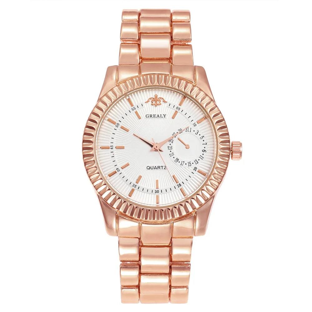 New Fashion Women Watches Ladies Steel Bracelet Wristwatch Lovers Watch Men Women Casual Quartz Watch Relogio Feminino Men Watch - So Real Fashion