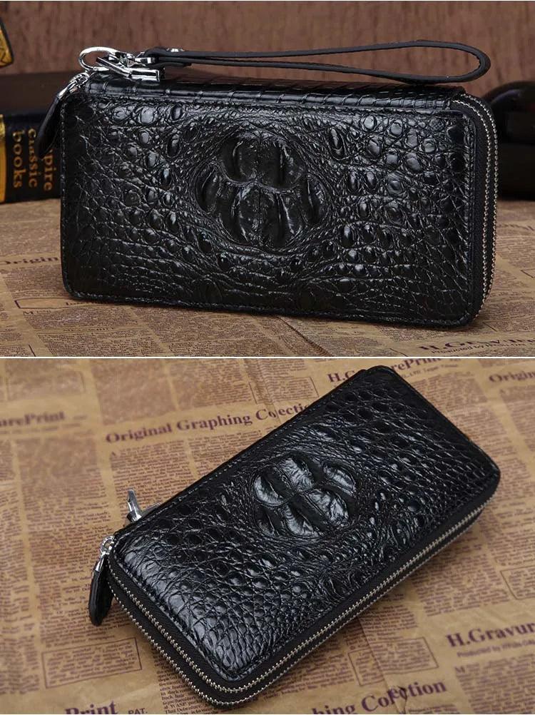 Men's bag Long zipper wallet double-sided large capacity - So Real Fashion