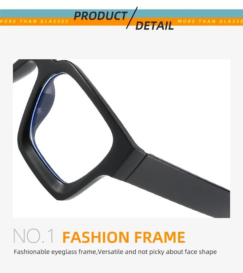 New Transparent Computer Glasses Frame Women Men Anti Blue Light Square Eyewear Blocking Glasses Optical Spectacle Eyeglass ﻿ - So Real Fashion