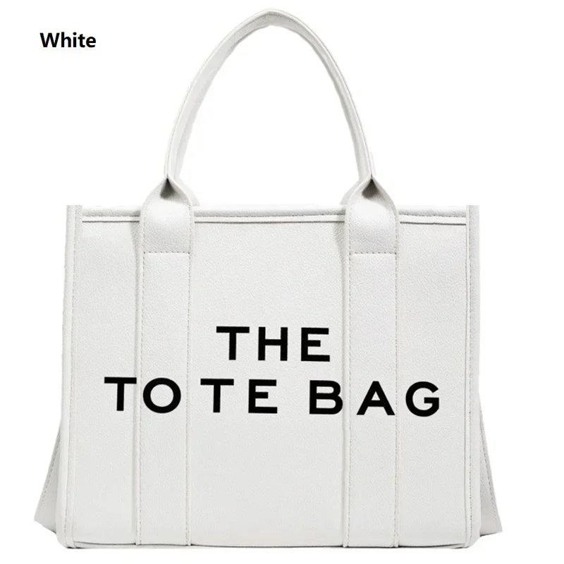 The Tote Bag For Women, Trendy PU Leather Handbag, Top Handle Satchel Purse, Casual Crossbody Bag - So Real Fashion