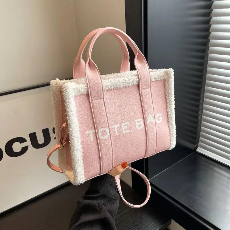 Large capacity trendy commuting tote women fashionable letter single shoulder bag female high-quality diagonal cross bag handbag - So Real Fashion