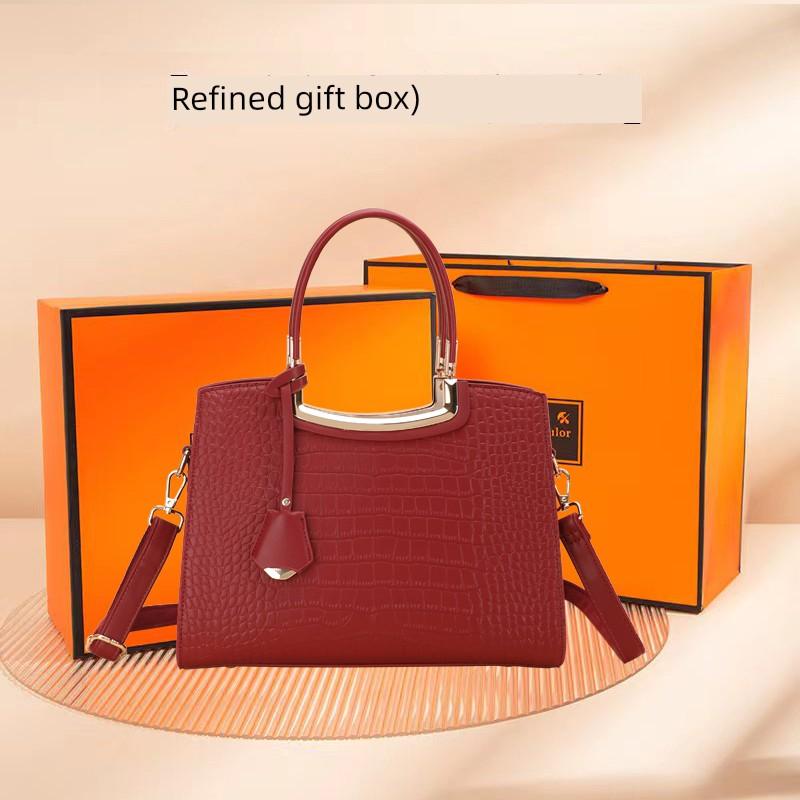 Classy Sentong Qin Elegant Middle-Aged Women's Handbag - So Real Fashion