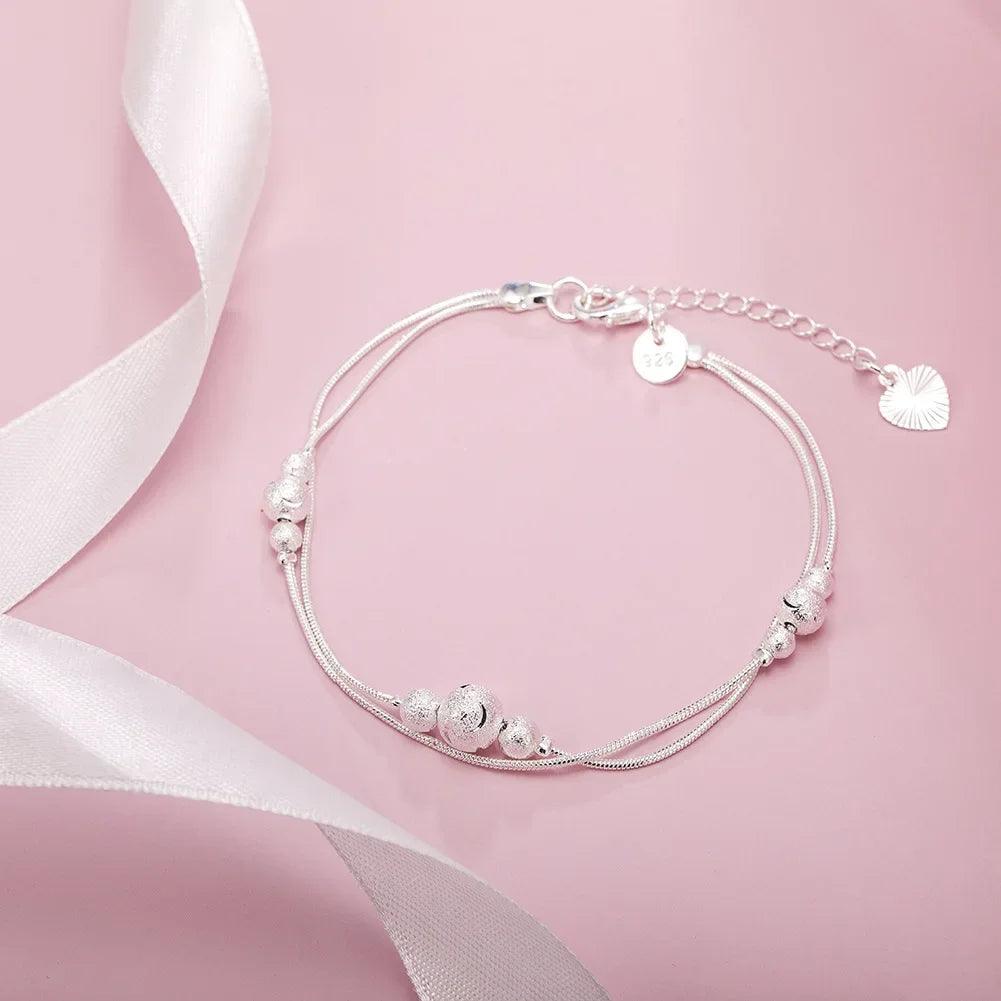 Brand Sliver Zirconium Bracelets Hollow Out Heart Bracelet for Women Jewelry Gift Wholesale Crystal Classic Semi-solid Bracelet - So Real Fashion