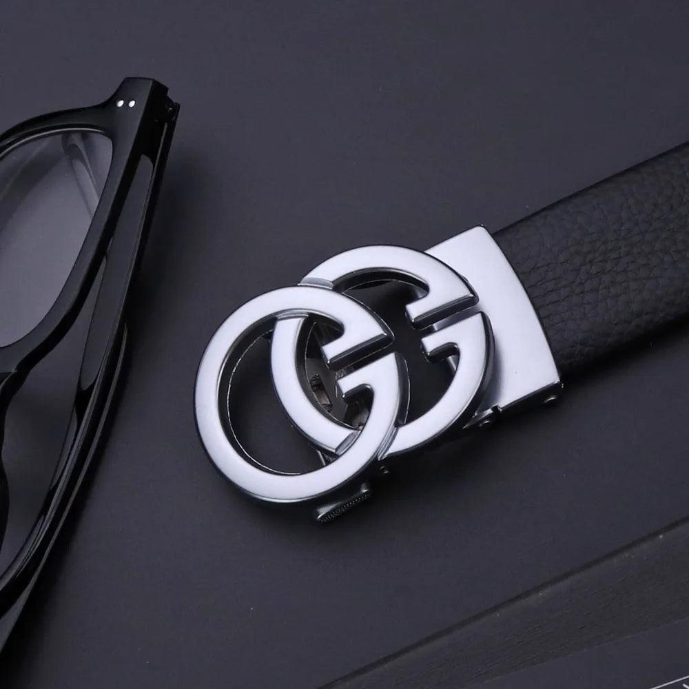 Men's belt luxury brand designer fashion automatic buckle men's jeans high-quality material belt men's pants belt holiday gift - So Real Fashion