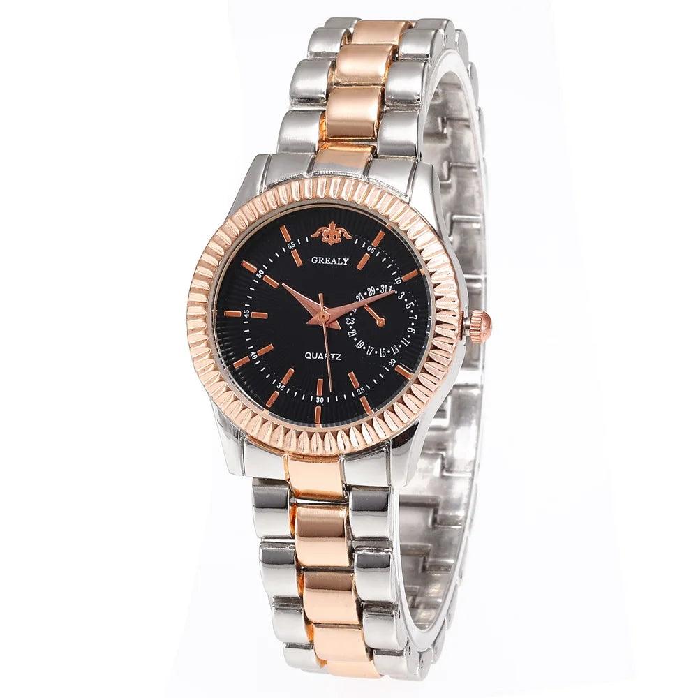 New Fashion Women Watches Ladies Steel Bracelet Wristwatch Lovers Watch Men Women Casual Quartz Watch Relogio Feminino Men Watch - So Real Fashion