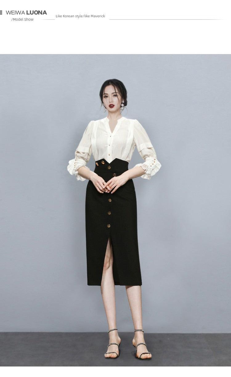 Classy Western Style Fashion Professional Suit Skirt Female 2024 Spring New Arrival Elegant Fashion Commuter Ol Women's Clothing Two-piece Set - So Real Fashion