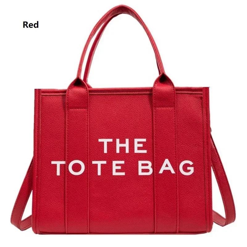 The Tote Bag For Women, Trendy PU Leather Handbag, Top Handle Satchel Purse, Casual Crossbody Bag - So Real Fashion