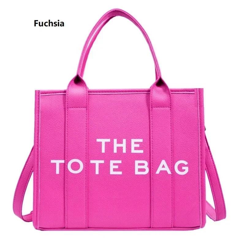 The Tote Bag For Women, Trendy PU Leather Handbag, Top Handle Satchel Purse, Casual Crossbody Bag - So Real Fashion