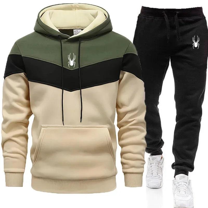 Men's Clothing Casual Sweatshirt Suit Sweatshirts for Men Daily Tricolor Hoodies Hot High Quality 2024 Sports Tracksuit Jogging - So Real Fashion