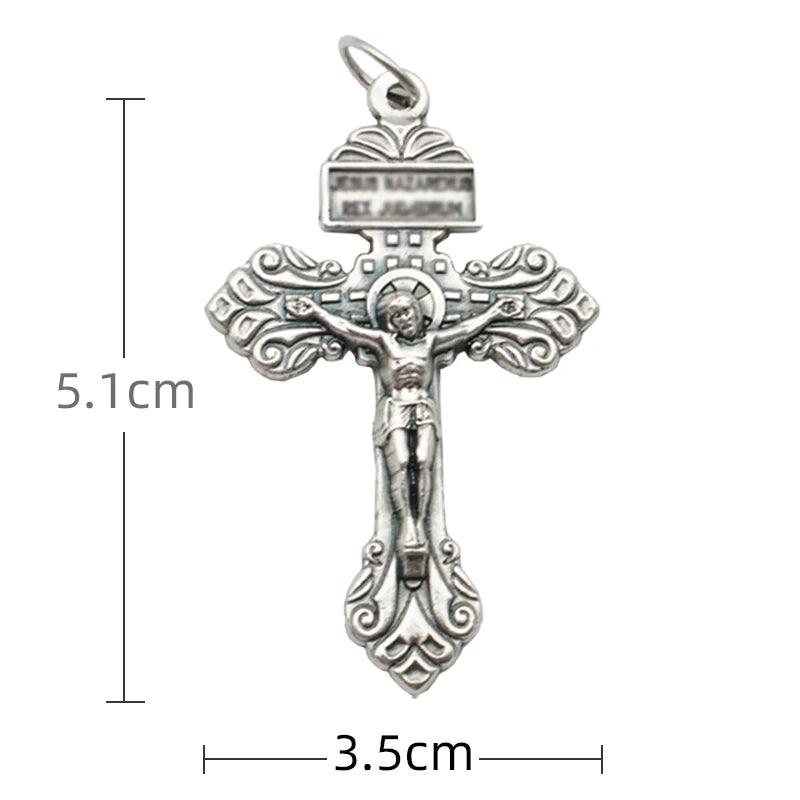 Bittern Cross Pendant for Jewelry Making Women Euro-American Fashion Christianity Neclaces Bracelets Rosary DIY Accessories - So Real Fashion