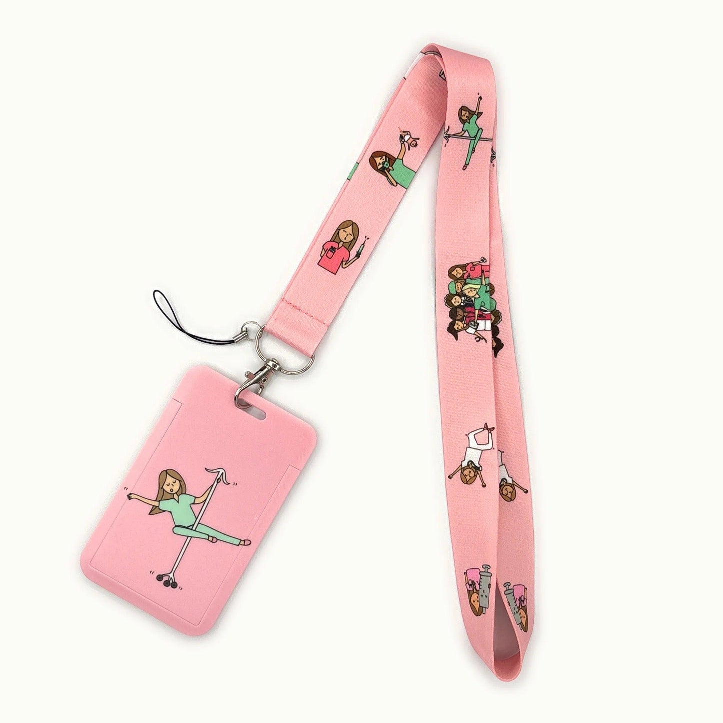 Grey's Anatomy Doctor Nurse Credential Holder Neck Strap Lanyards Keychain Holder ID Card Pass Hang Rope Lariat Lanyard - So Real Fashion