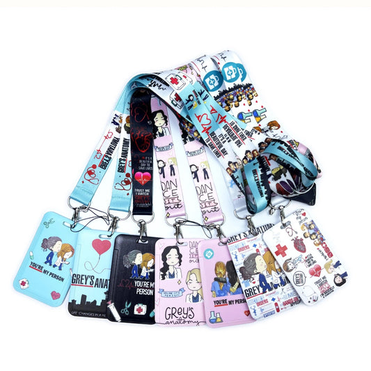 Grey's Anatomy Doctor Nurse Credential Holder Neck Strap Lanyards Keychain Holder ID Card Pass Hang Rope Lariat Lanyard - So Real Fashion