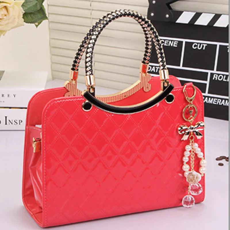 Women Bag Handbag Casual Tote Fashion Women Messenger Bags Shoulder Top-Handle Purse Wallet Leather New Black Blue - So Real Fashion